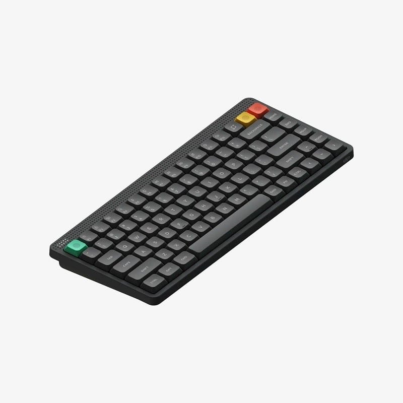 NuPhy Node75 Low-Profile Wireless Mechanical Keyboard (Ink Gray) (Blush Nano Switch)
