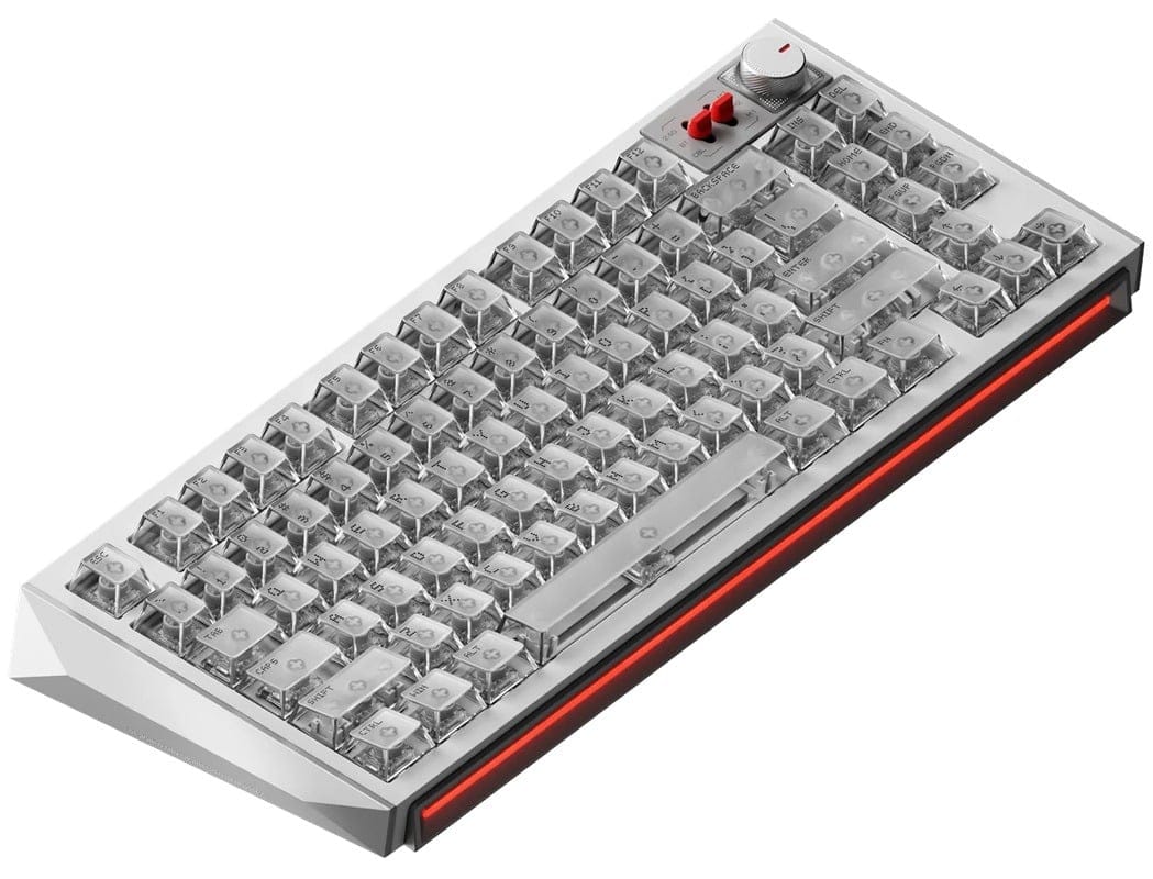 NuPhy WH80 HE Wireless 8K Magnetic Nova White Gaming Keyboard - Magnetic Jade Dragon N Switch