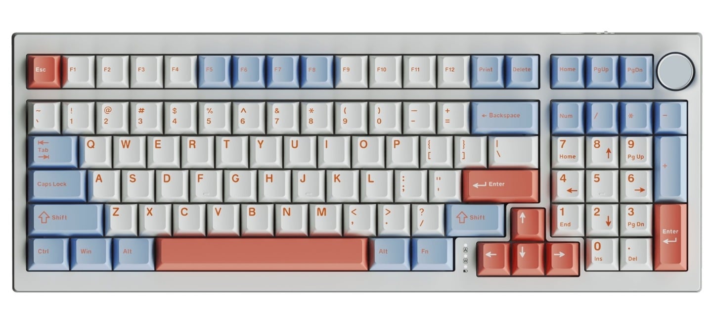 VOICSKY PULSE 96 Wireless Mechanical SUNSET Keyboard - Cloudy Tactile Switch