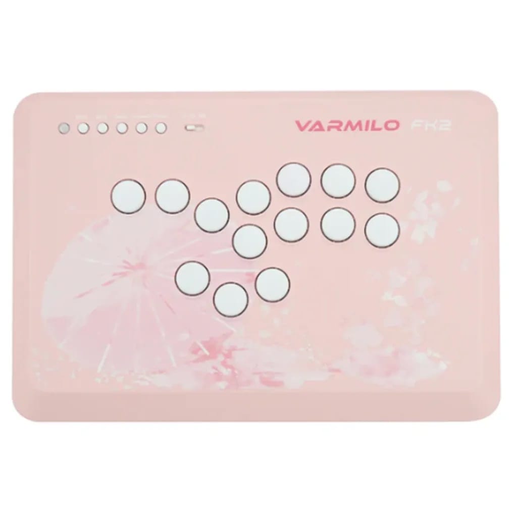 Varmilo FK2 Leverless Arcade Gaming Controller - Sakura Cherry Switch