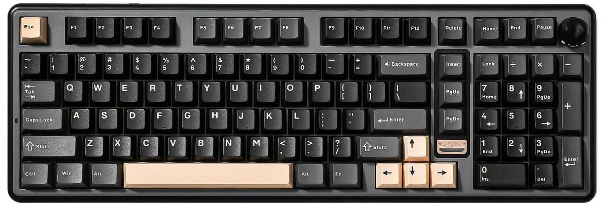YUNZII B98 PRO QMK/VIA Hot-Swap Wireless Mechanical Black Keyboard - Candy Linear Switch