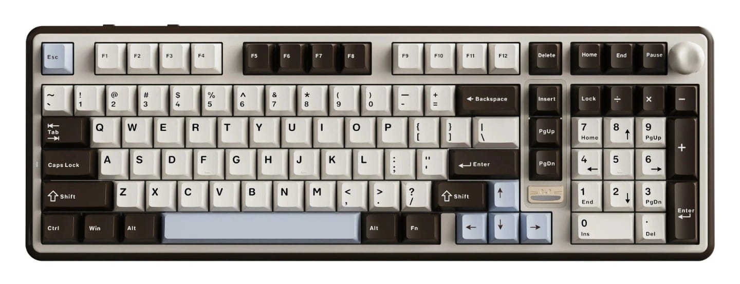 YUNZII B98 PRO RGB QMK/VIA Wireless Mechanical Keyboard - Candy Linear Brown Switch