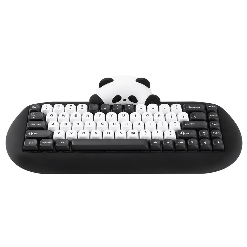 (Ex-Demo) YUNZII C68 Panda Wireless Tri-Mode Hot-Swap Mechanical Black Keyboard - Panda Linear Switches