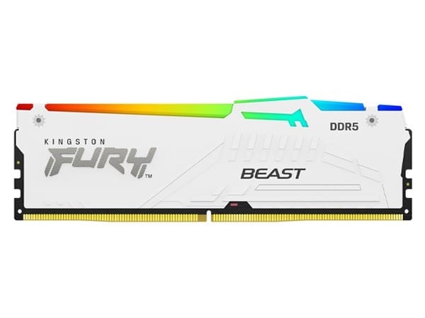 Kingston Fury Beast RGB 64GB (2X32) DDR5-6000 RAM White
