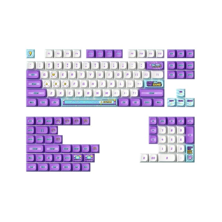 KeyTok Arcade-ia Dye-Sub PBT Full Set Keycaps