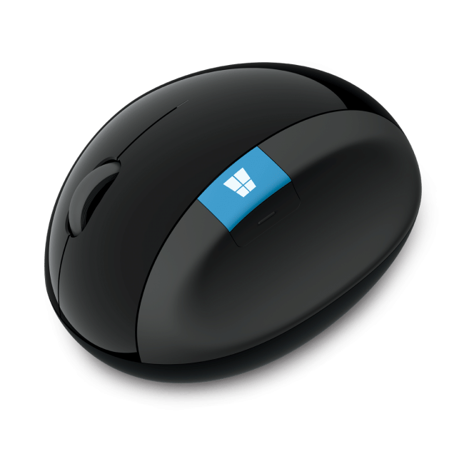 Incase Designed by Microsoft Sculpt Ergonomic Wireless Mouse - Black
