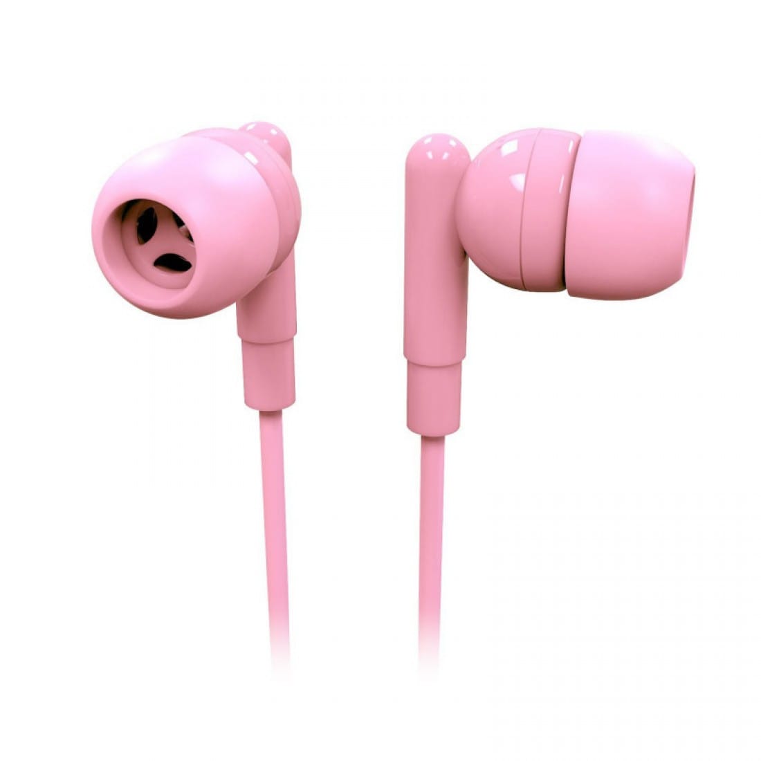 Laser Earbud Headphone with Mic in Rose Quartz