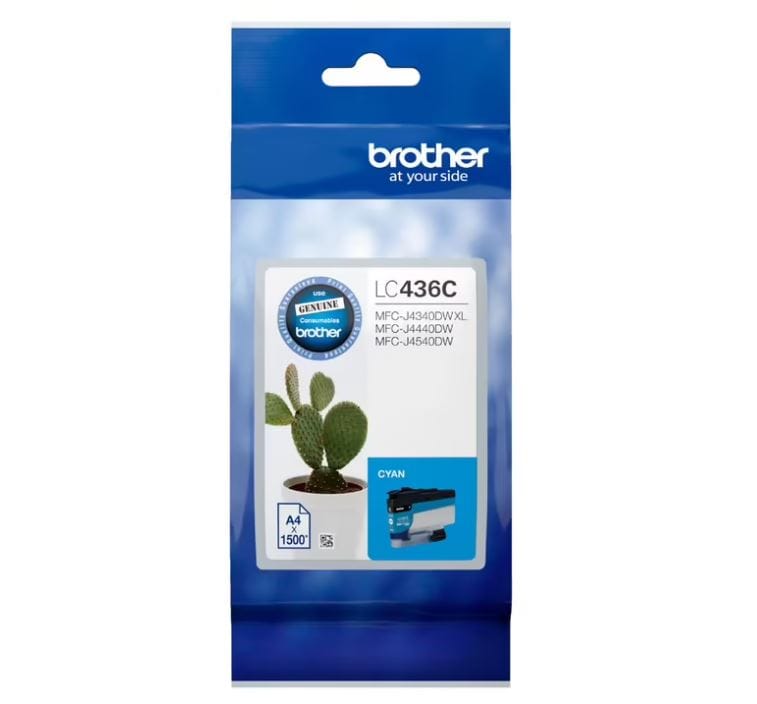 Brother LC436 1.5K Ink Cartridge - Cyan
