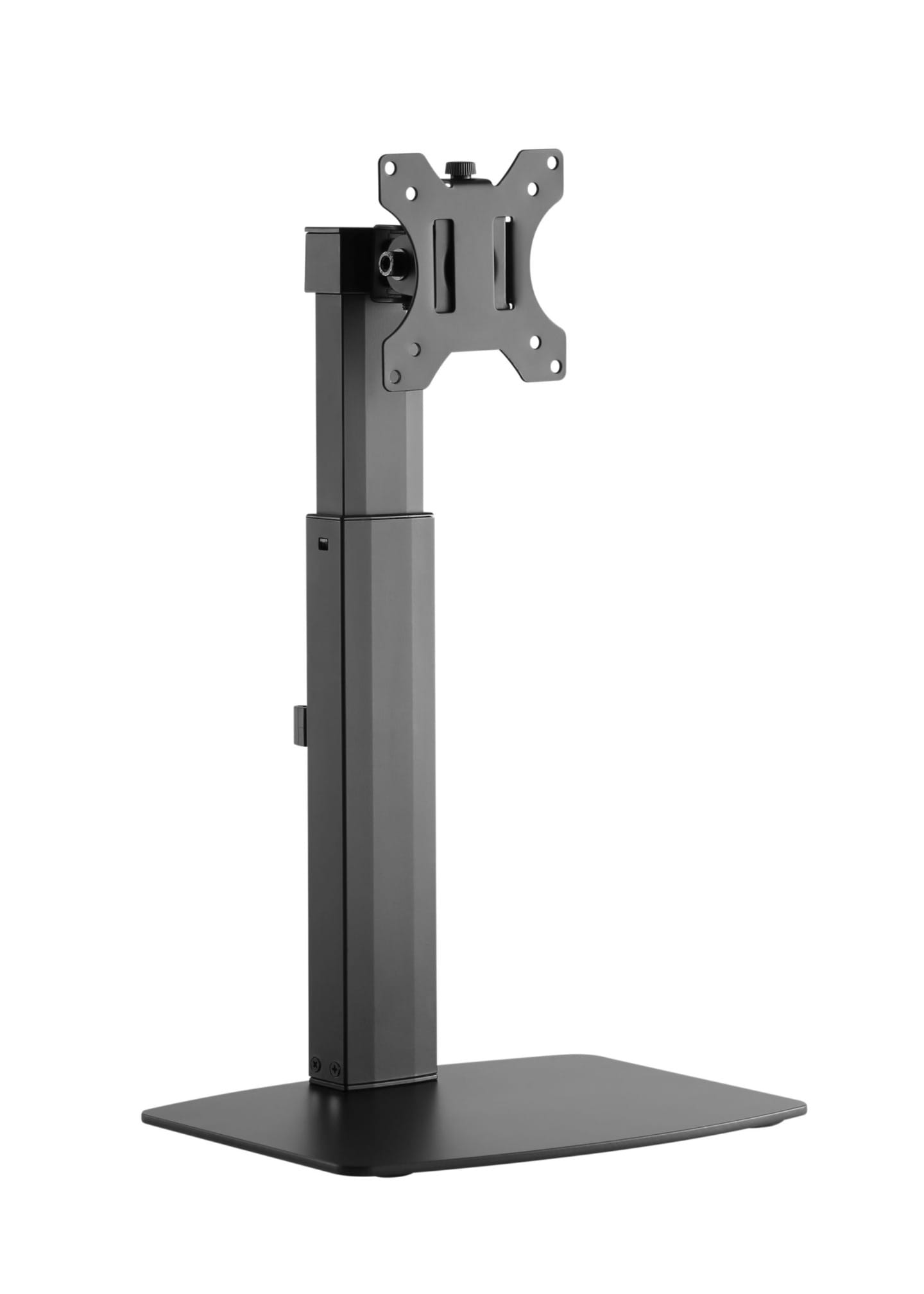 Brateck Single Vertical Lift Monitor Stand Fit Most 17"-32" Flat and Curved Monitors