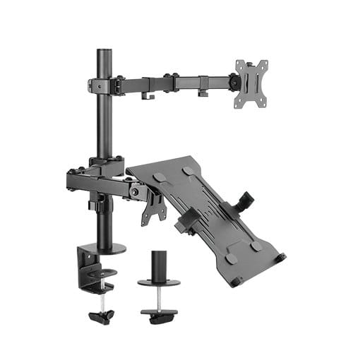 Brateck Double Joint Articulating Steel Monitor Arm