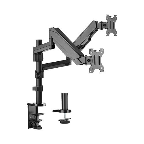 Brateck Full-Extension Gas Spring Dual Monitor Arm