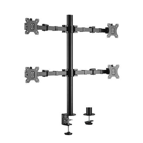 Brateck 17-32" Steel Quad Articulating Monitors Arms