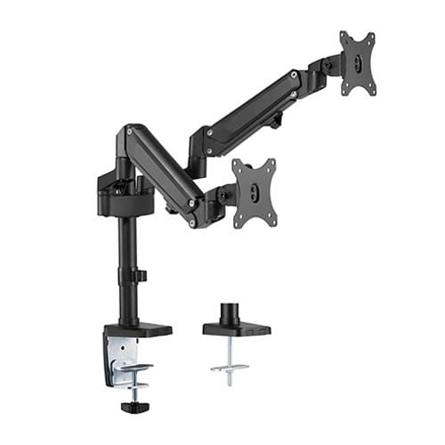 Brateck Dual 17-32" Gas Spring Dual Monitors Arm
