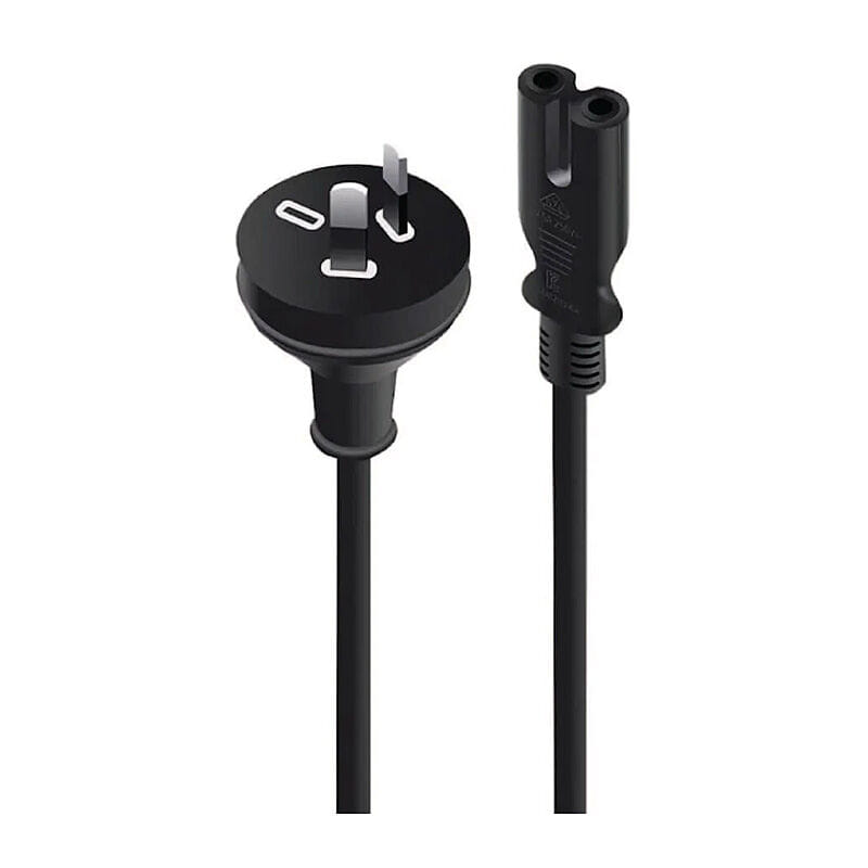 Lindy 0.5m Mains Power Cable 2-Pin Plug to C7 Socket