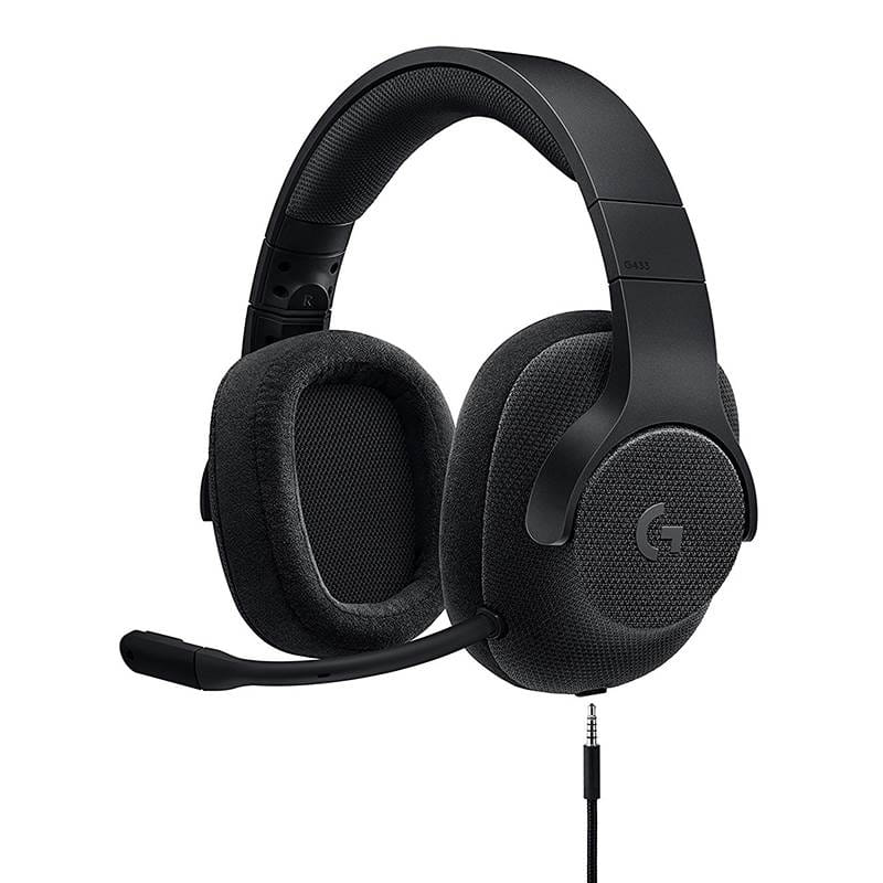 Logitech G433 7.1 Surround Sound Wired Gaming Headset Black