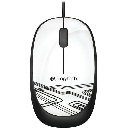 Logitech M105 Corded Mouse - White