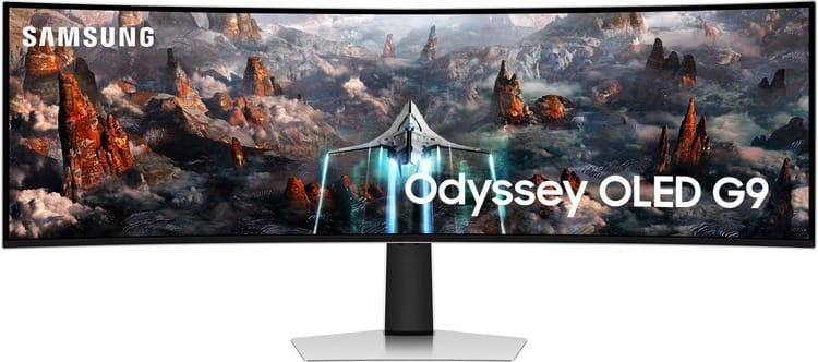 (Open-Box) Samsung Odyssey G93SC 49" OLED Curved DQHD 0.03ms 240Hz HDR Gaming Monitor