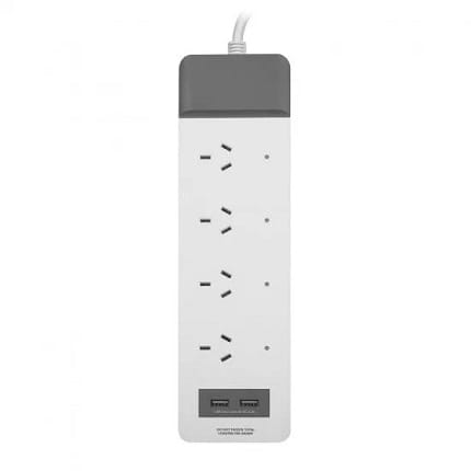 Laser Smart 4 Outlet Powerboard with 2x USB