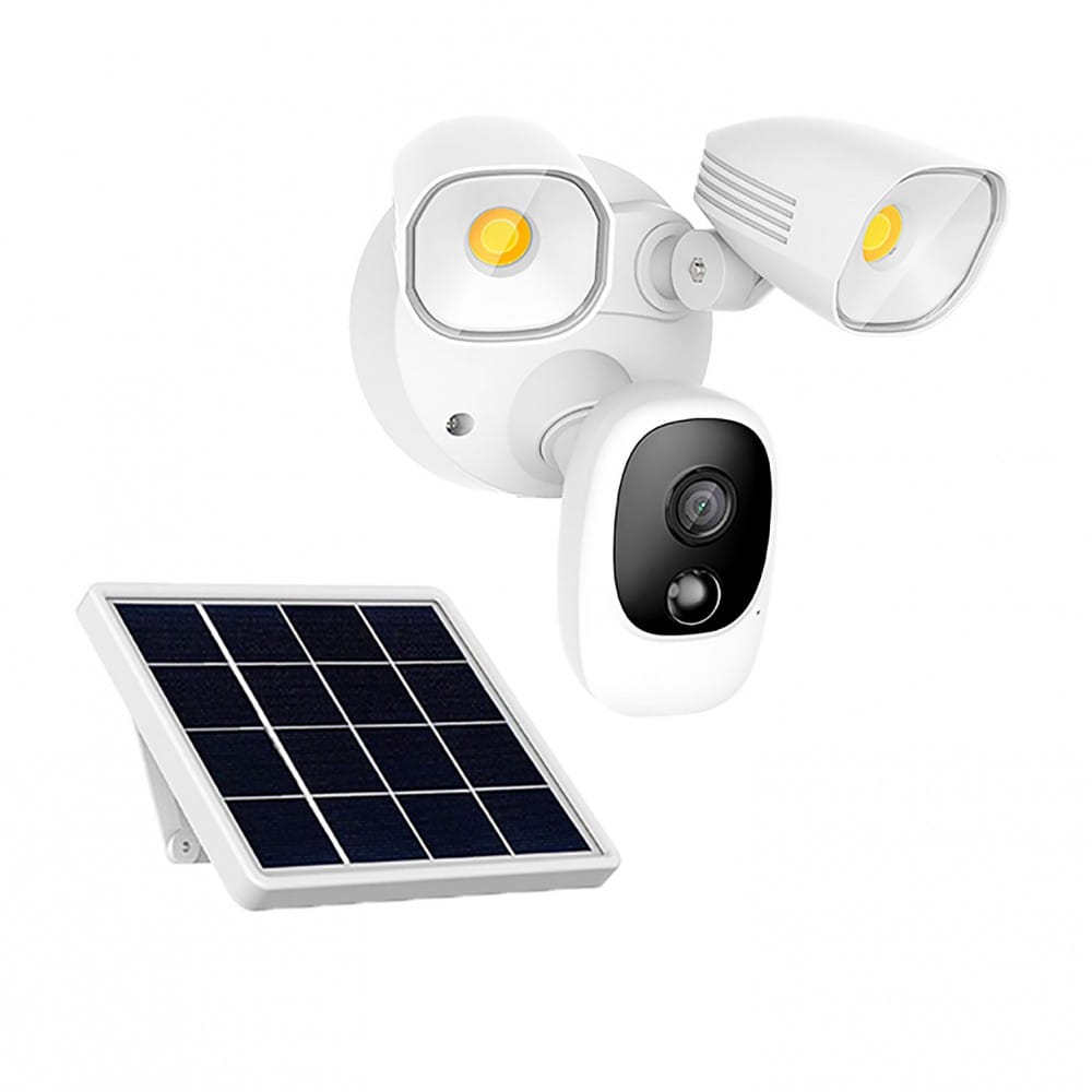 solar panel wireless floodlight camera