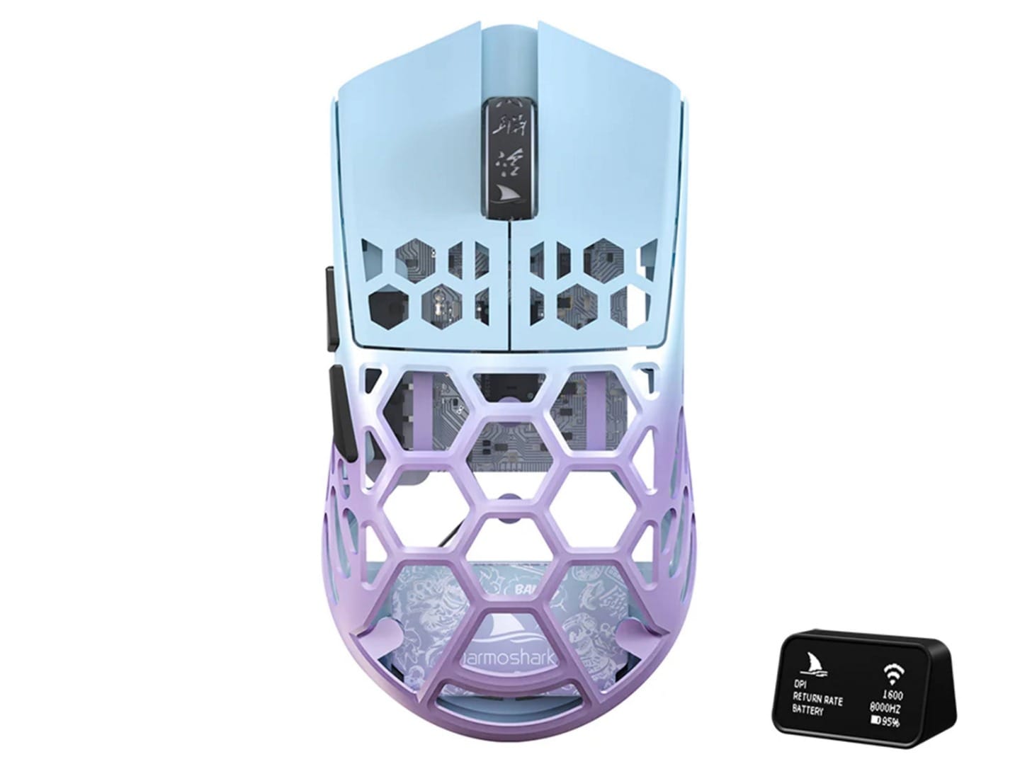 Darmoshark M2 PRO Daero Trio-Mode Lightweight Full Magnesium Alloy 8K Polling Rate Gaming Mouse