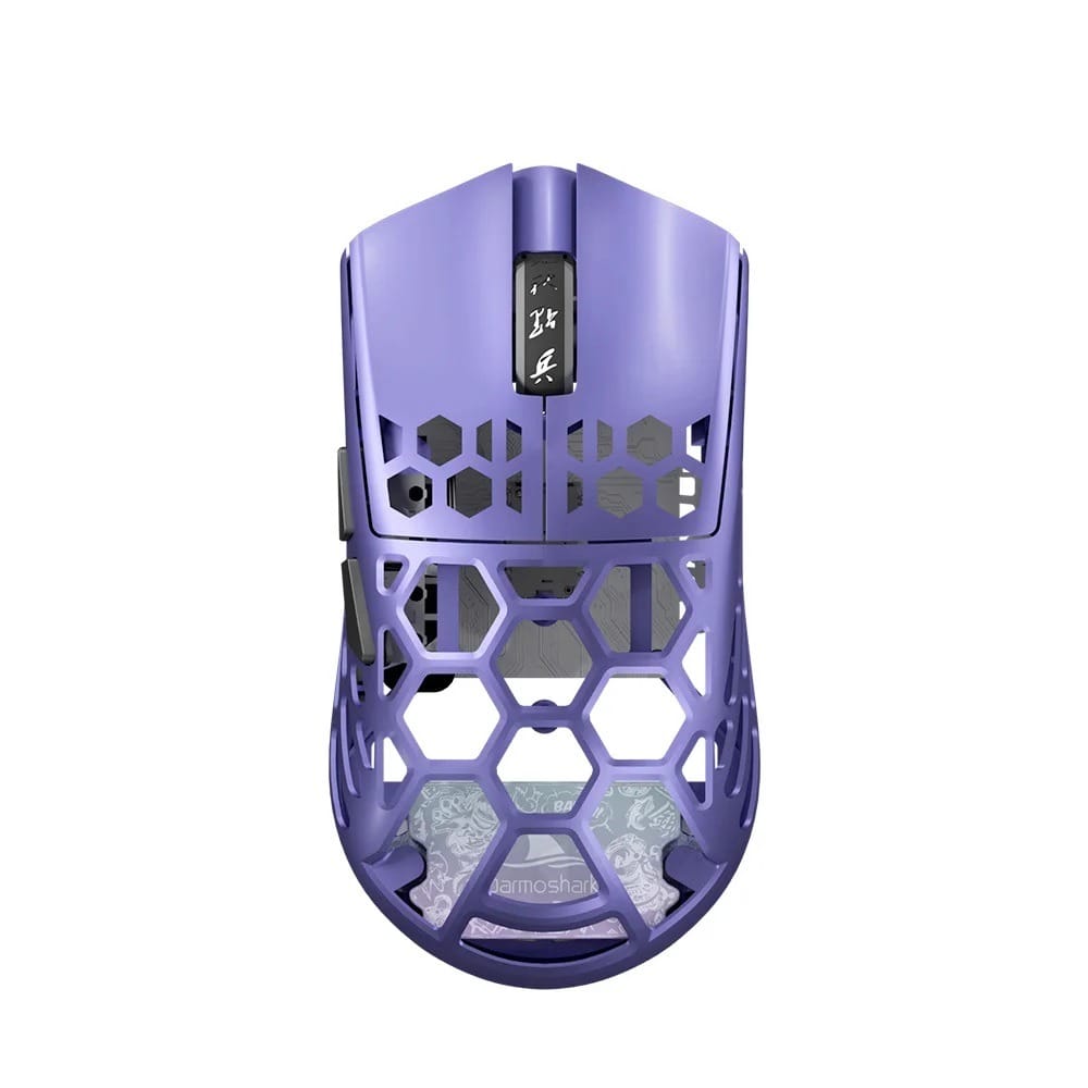 Darmoshark M2 PRO Daero Trio-Mode Lightweight Full Magnesium Alloy 8K Polling Rate Gaming Mouse - Purple