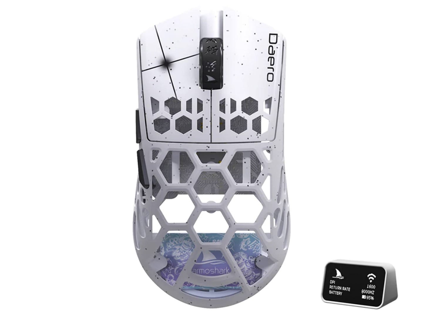 Darmoshark M2 PRO Daero Trio-Mode Lightweight Full Magnesium Alloy 8K Polling Rate Gaming Mouse