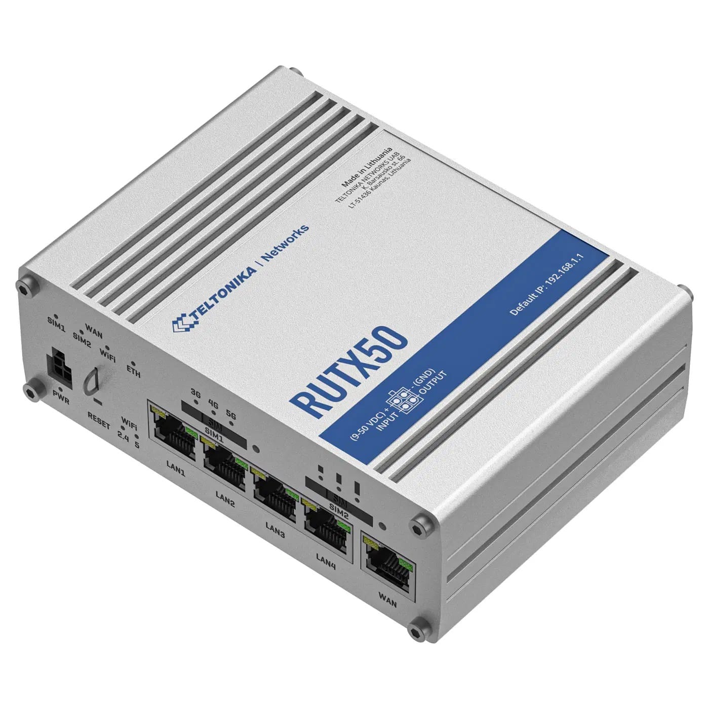 Teltonika RUTX50 Industrial 5G Router with WiFi