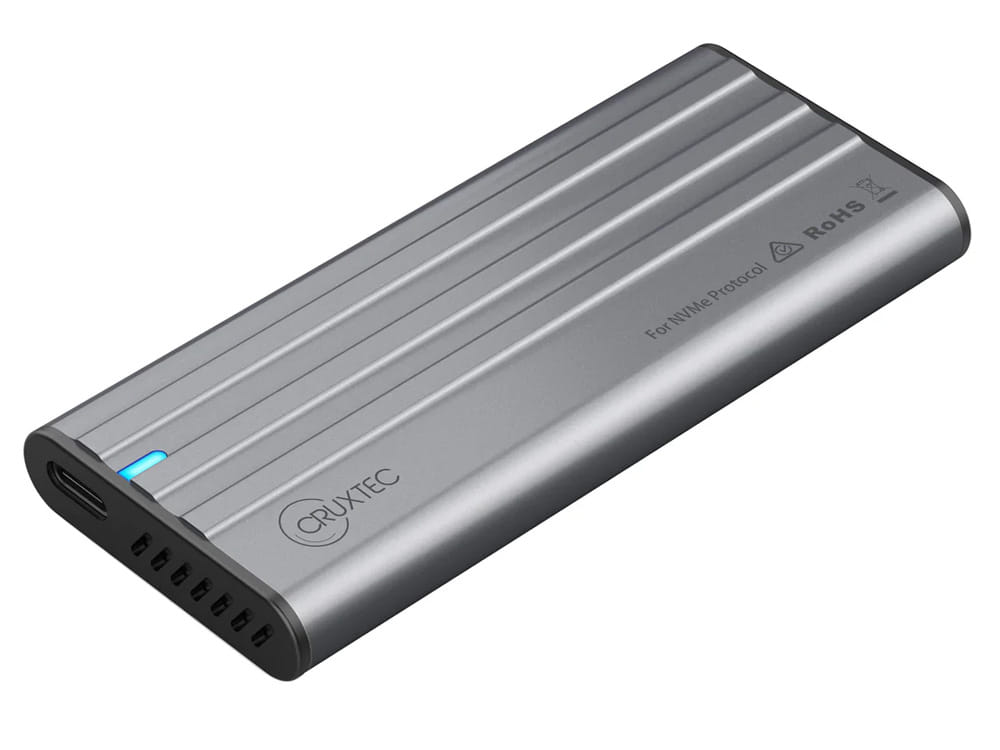 Cruxtec NVMe M.2 SSD Enclosure 10Gbps - Shadow Black