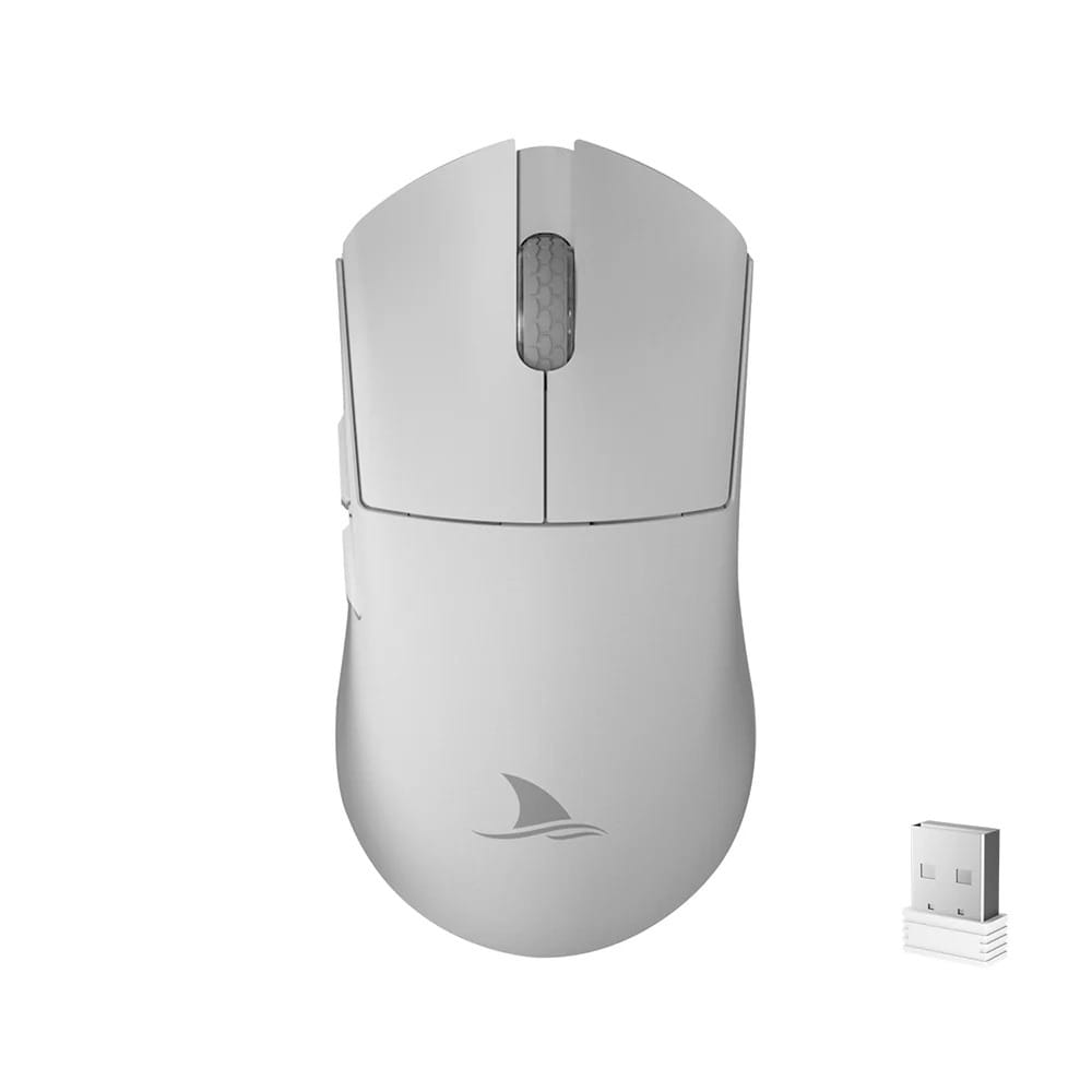 Darmoshark M3 PRO KIRAN Trio-Mode Lightweight Gaming Mouse - White