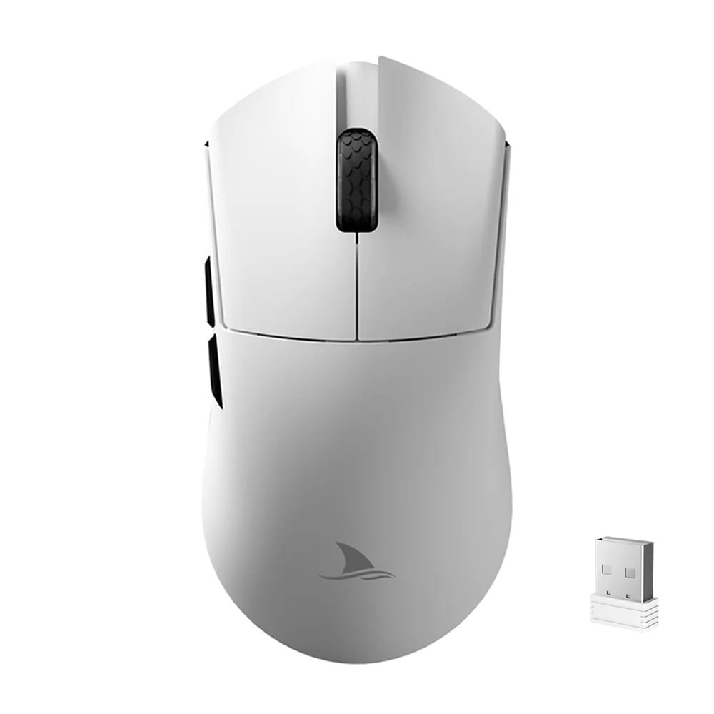 Darmoshark M3V2 KIRAN Trio-Mode Lightweight 8K Polling Rate Gaming Mouse - White