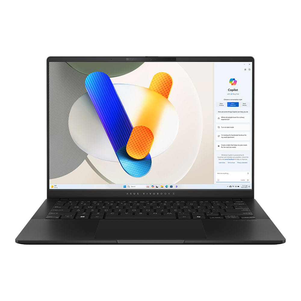 Asus Vivobook S 14 OLED M5406 14" 3K Ryzen AI 9 8945HS, 32GB RAM, 1TB SSD, Windows 11 - Neutral Black