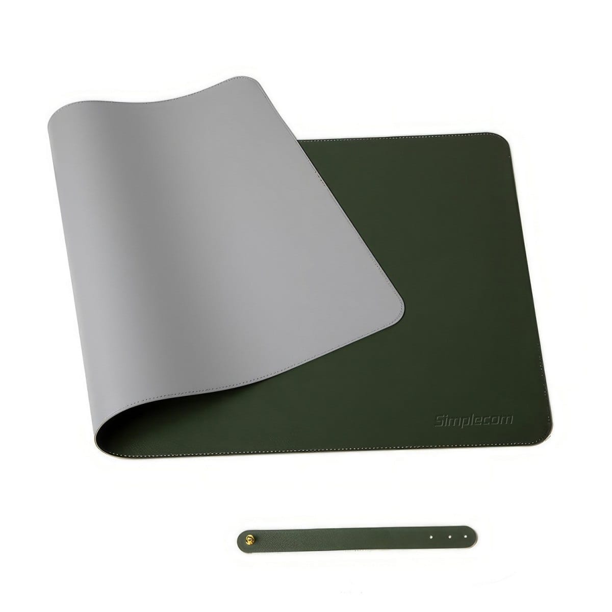 Simplecom MA084 Non-Slip PU Leather Mouse Pad - Black