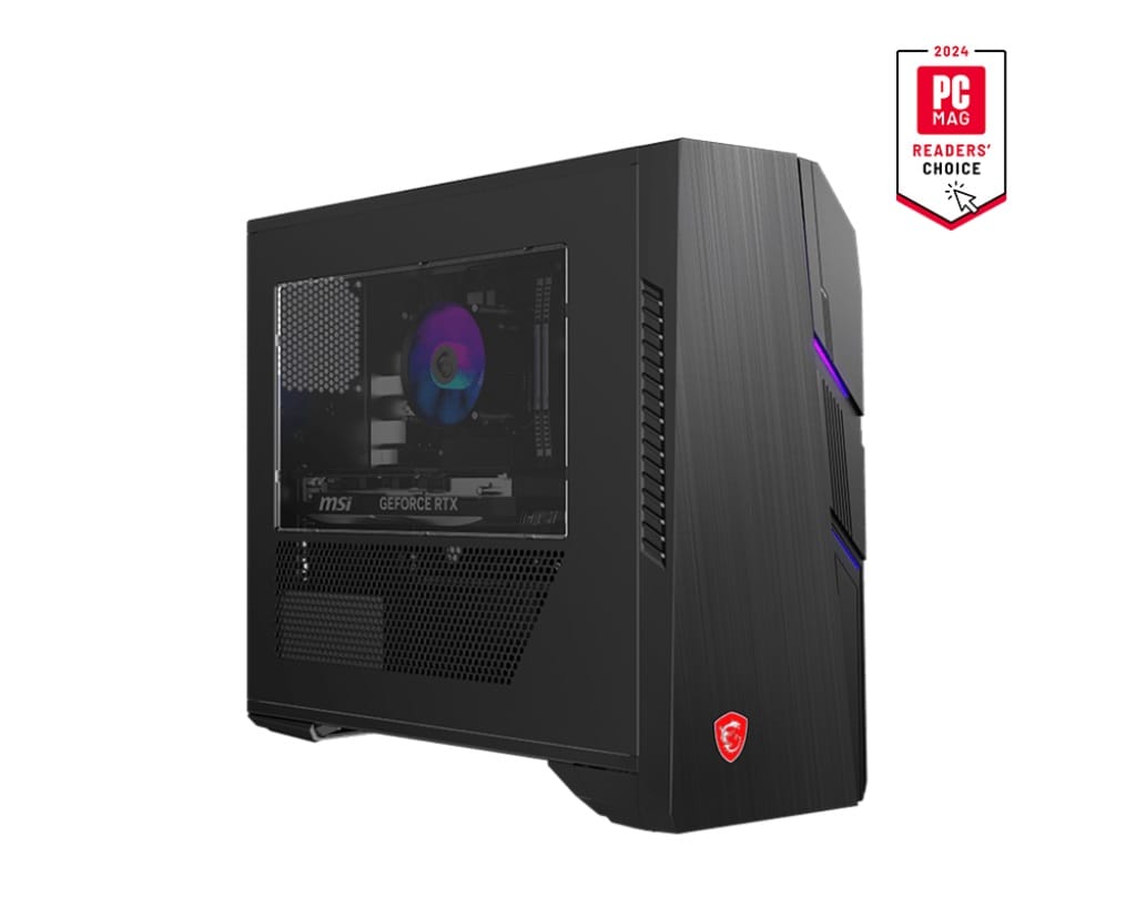 (Refurbished) MSI Codex 6 Desktop PC, i5-14400F, 16GB RAM, 1TB SSD, 2TB HDD, RTX 4060, Windows 11 Home