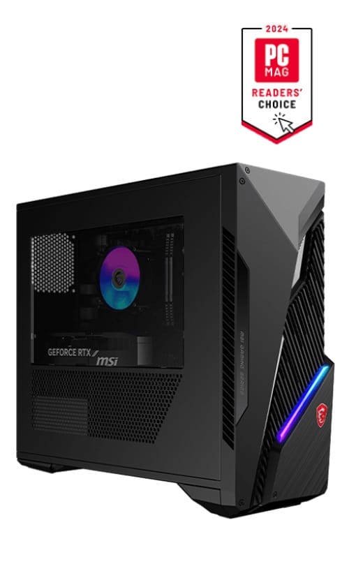 (Refurbished) MSI Infinite S3 AI Gaming Desktop, i5-14400F, 16GB RAM, 1TB SSD, RTX 3050, Windows 11 Home