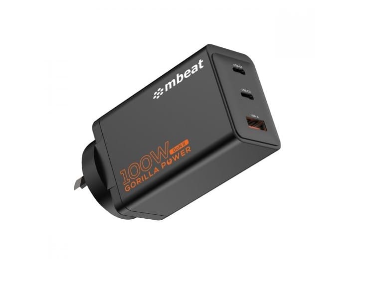 mbeat Gorilla Power PD 100W GaN II USB-C Charger