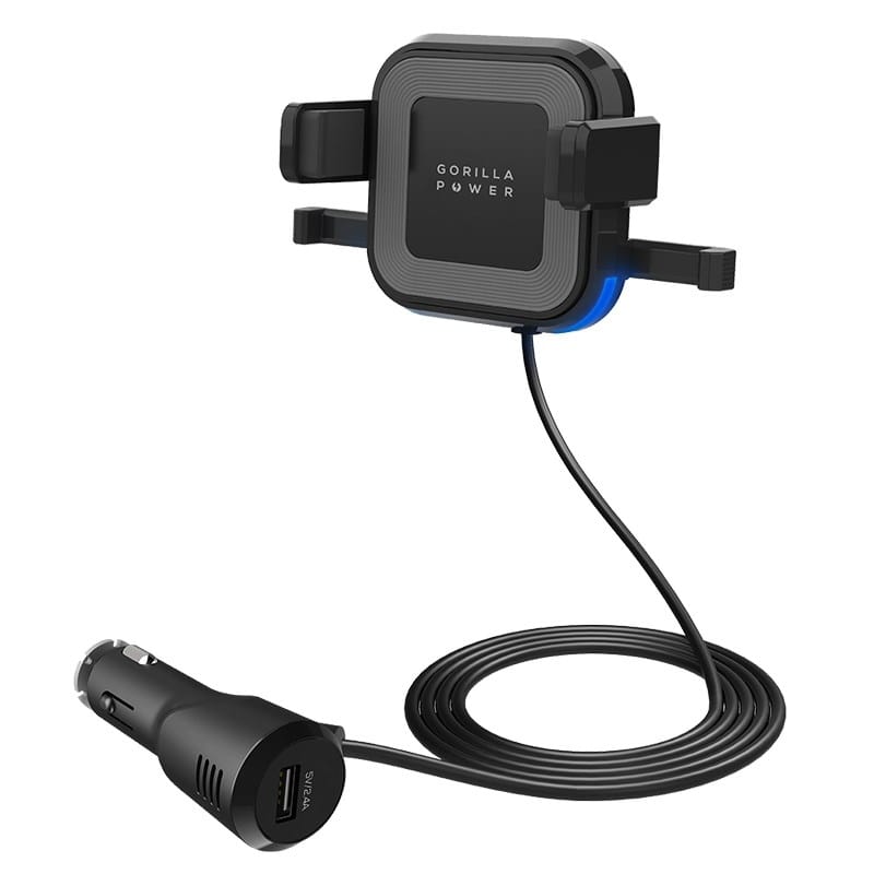 Mbeat Gorilla Power 10W Wireless Car Charger with 2.4A USB Charging