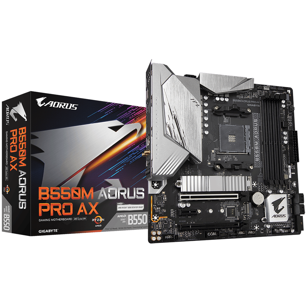 Manufacturer Refurbishe Gigabyte B550M Aorus Pro AX M-ATX Motherboard