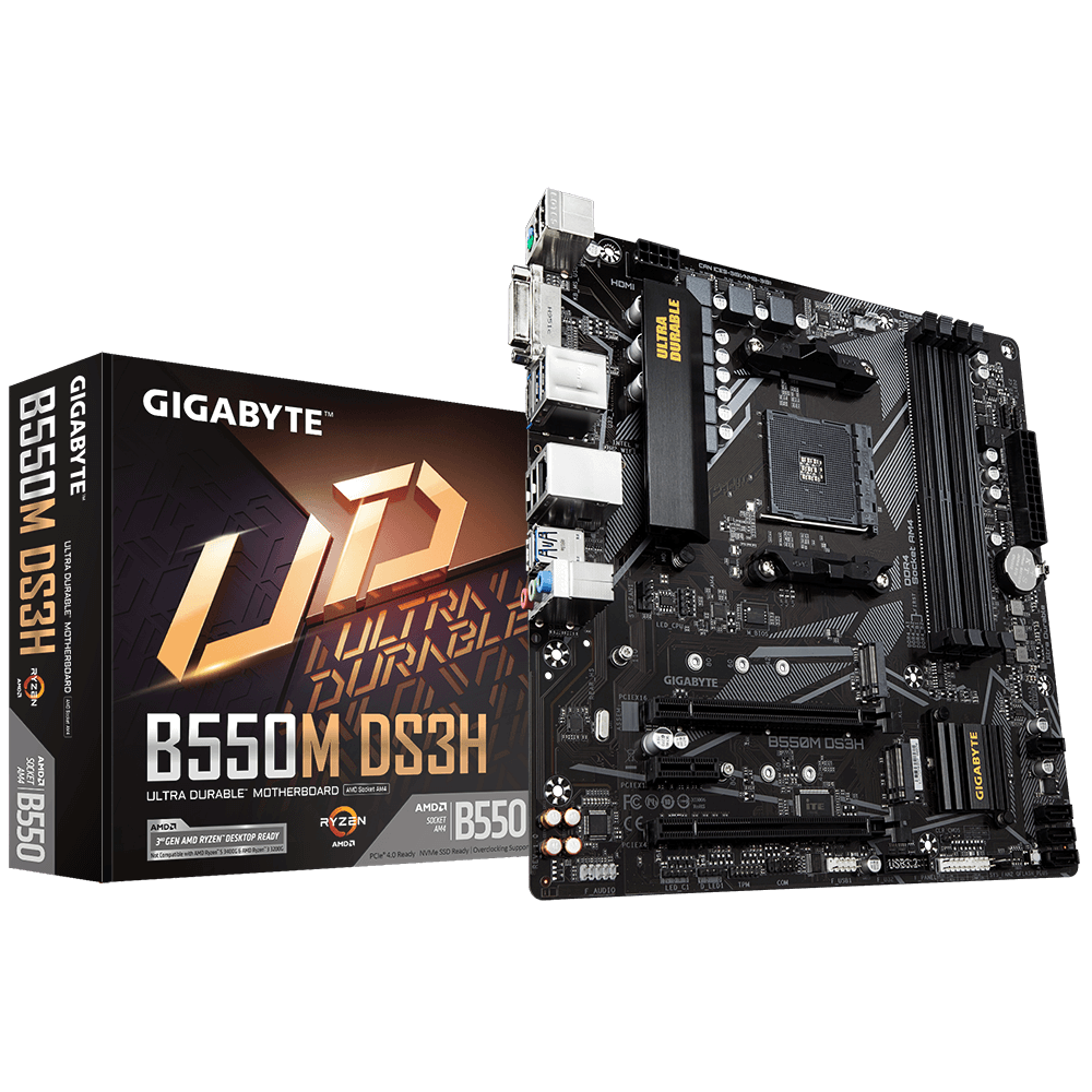 Manufacturer Refurbishe Gigabyte B550M DS3H AC AM4 mATX Motherboard