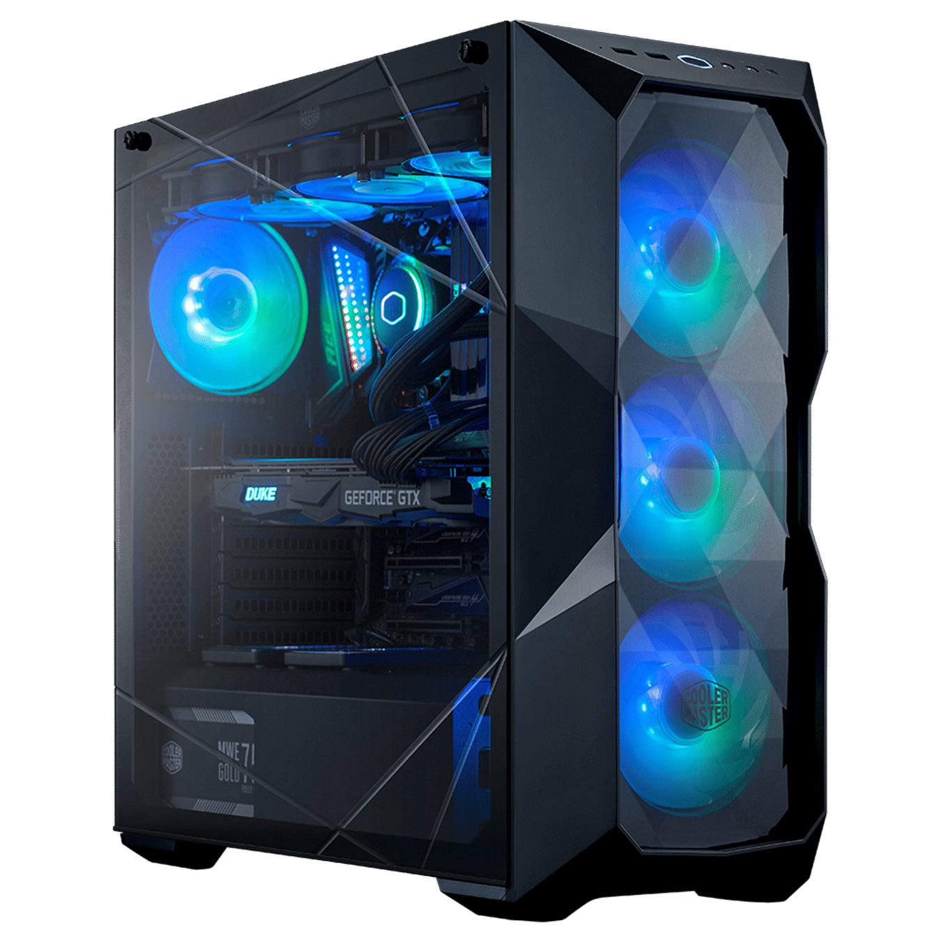 Cooler Master TD500 ATX Crystal ARGB Tempered Glass Case - Black