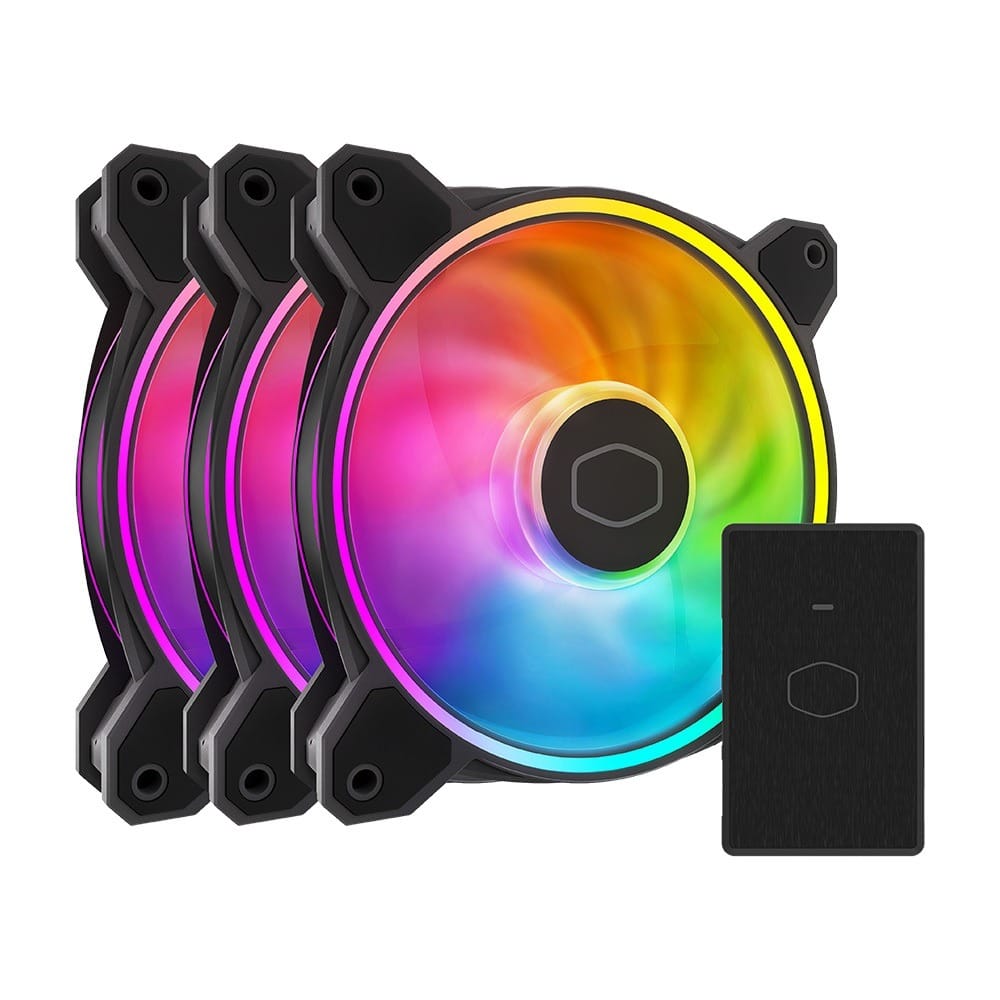 MasterFan MF120 Halo2 3in1 Case Fan - Black
