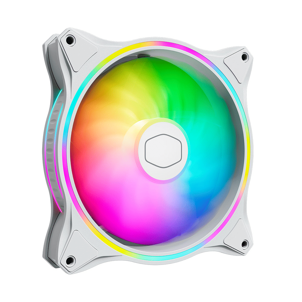 Cooler Master MasterFan MF140 Halo Dual Loop ARGB Fan - White
