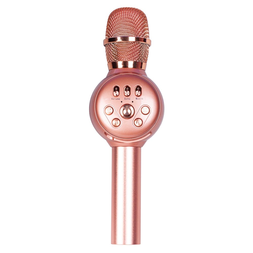 Laser LED Karaoke Microphone - Rose Gold

