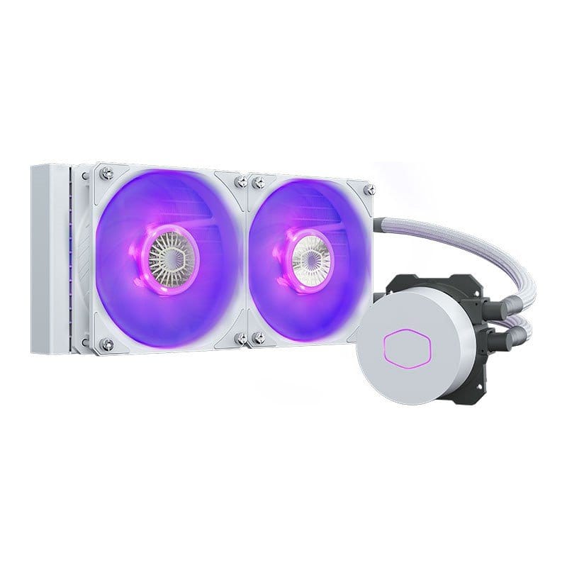 Cooler Master MasterLiquid ML240L RGB V2 AIO Liquid CPU Cooler - White
