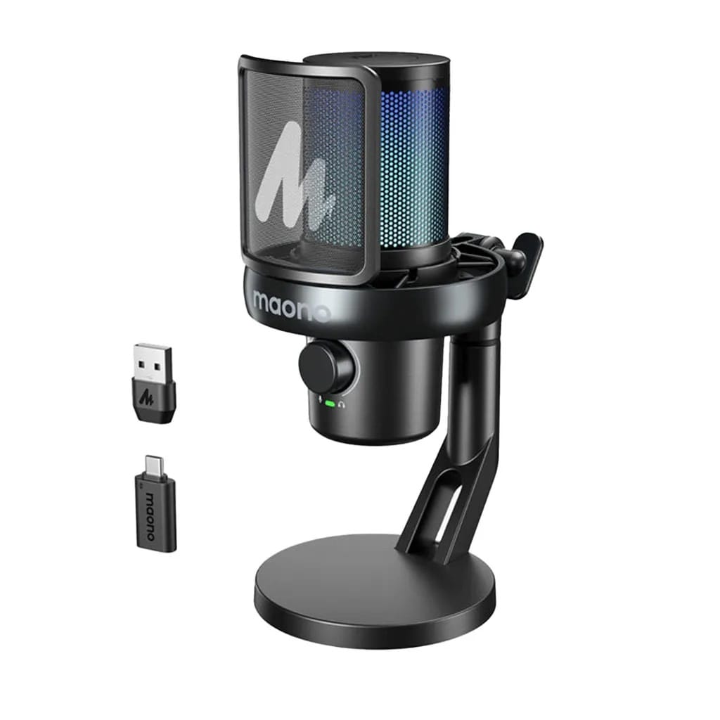 Maono DM40 Pro USB/Wireless Gaming Desktop Microphone - Black