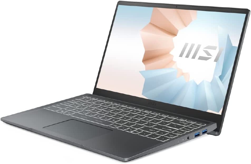 MSI Modern C12M 14" FHD Single Backlight Keyboard Laptop, i5-1235U, 16GB RAM, 512GB SSD, Windows 11 Home - Black