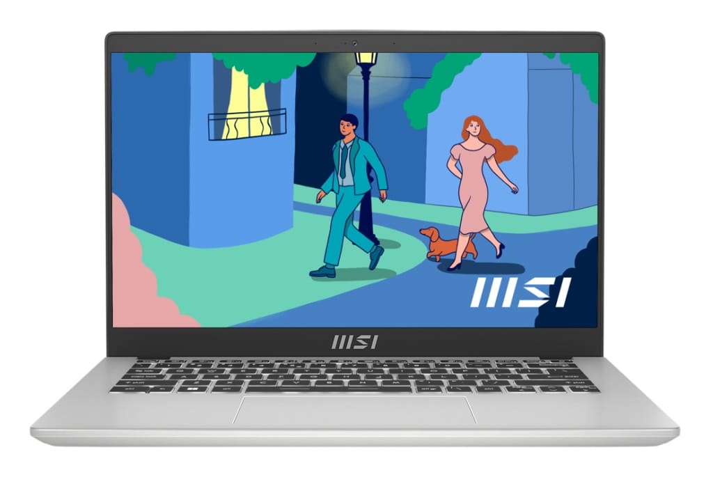 MSI Modern14 14" FHD Laptop, i5-1235U, 16GB RAM, 512GB SSD, Windows 11 Home, Silver