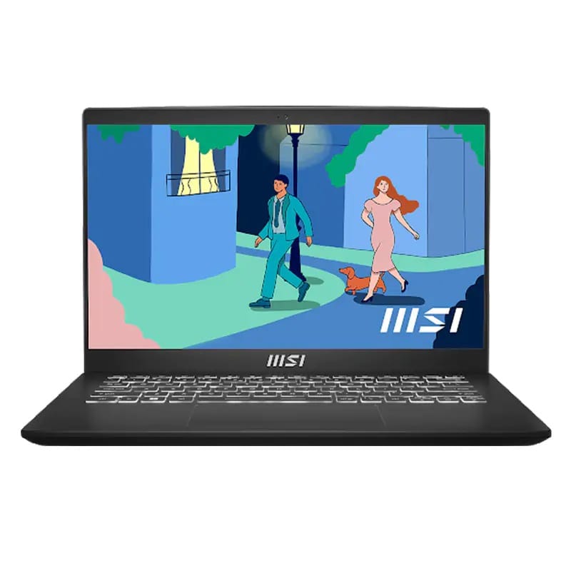 MSI Modern 14 C12M | 14" FHD Laptop - i5-1235U, Iris Xe, 16GB DDR4, 512GB SSD, Windows 11 Home (Classic Black)