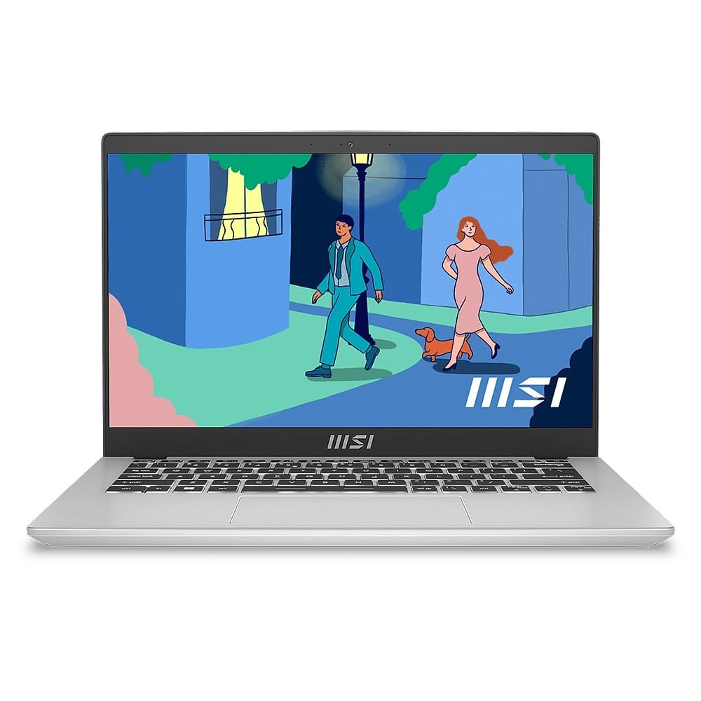 (Ex-Demo) MSI Modern 14 C12MO 14" FHD Laptop, i7-1255U, 16GB RAM, 512GB SSD, Windows 11 Home - Silver