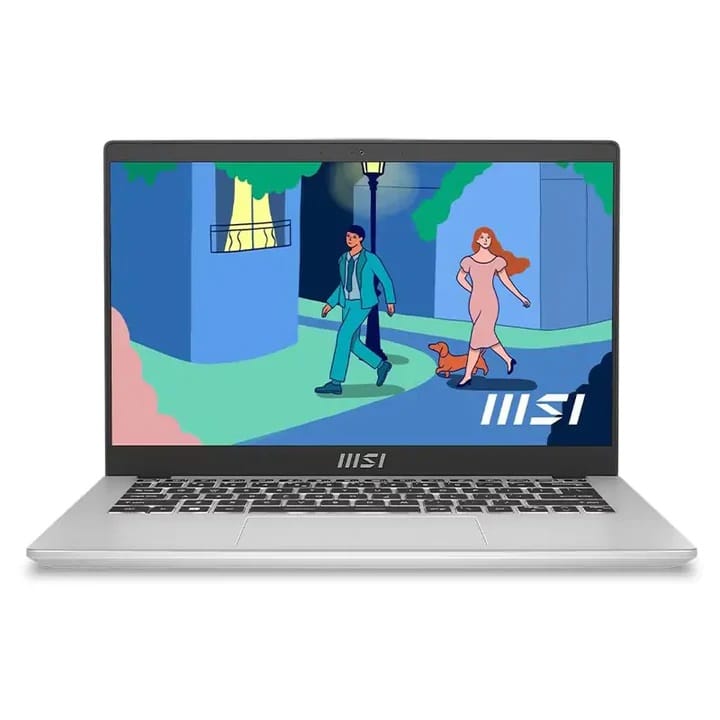 (Refurbished) MSI Modern 14 C12MO 14" FHD IPS Laptop, i5-1235U, 16GB RAM, 512GB SSD, Windows 11 Home - Silver
