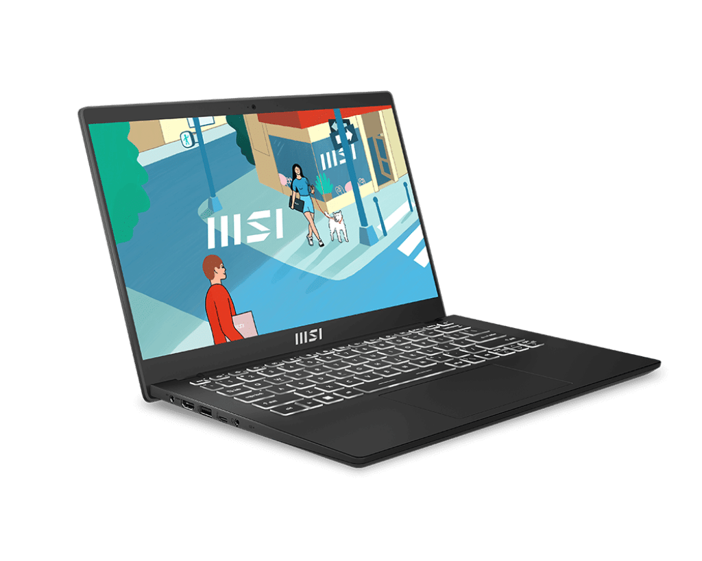 MSI Modern 14 C13M | 14" FHD Laptop - i5-1335U, Iris Xe, 16GB DDR4, 1TB SSD, Windows 11 Home (Classic Black)